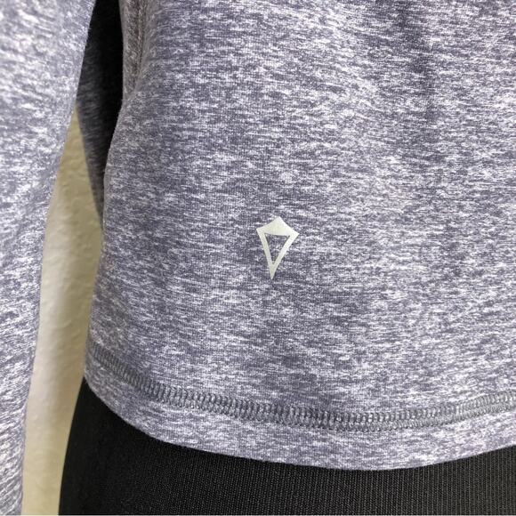 Ivivva girls gray open front tie waist jacket top size 8 - Picture 8 of 13